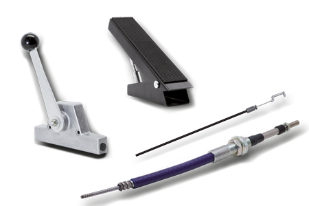 Câbles Push-Pull, Câbles Bowden, Câbles de contrôle, Systèmes de leviers de commande, Systèmes de pédales d'accélérateur RCS® Remote Control Systems